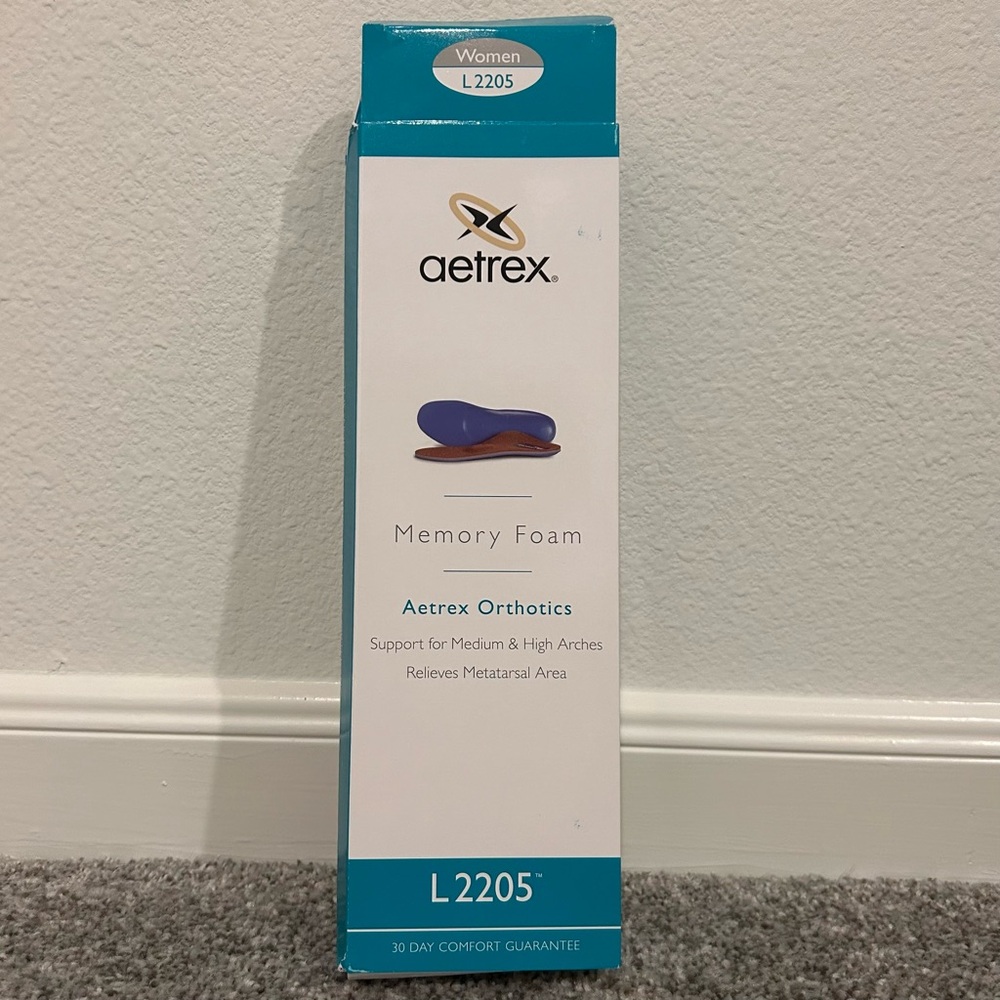 Aetrex Memory Foam Orthotics Women L2205 - Size 7